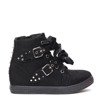 Black wedge sneakers with Savannah studs - Footwear