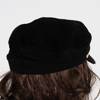 Black women's beret with a visor - Caps
