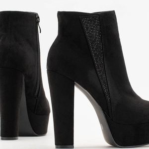 Black women's high stiletto boots Jesseia - Footwear