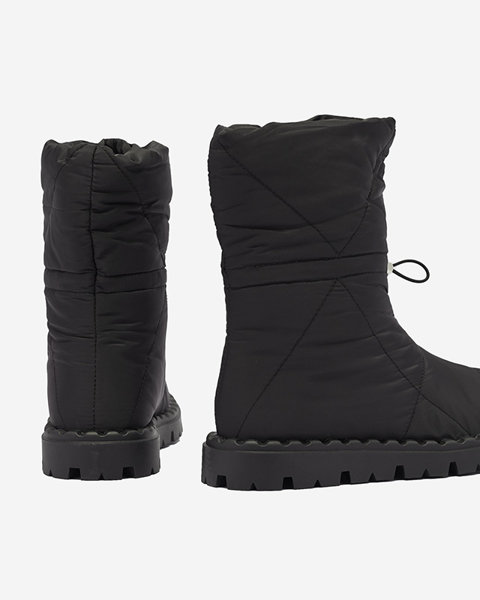 Black women's insulated boots a'la snow boots Kanilo- Footwear