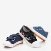 Blue boys' sneakers with Fielemi decorations - Footwear