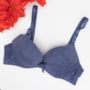 Blue women's push up bra - Underwear
