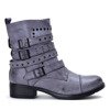 Boots with buckles in blue shade Manita - Footwear