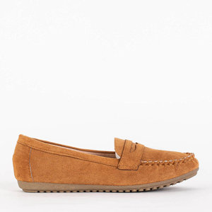 Brown Women's Teweri Eco Suede Loafers - Footwear