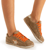 Brown sneakers decorated with stars Misiga - Footwear