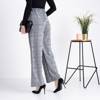 Checked wide culotte women's trousers - Clothing