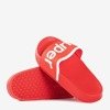 Children's red slippers with Super inscription - Footwear