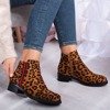 Chiyo brown leopard ankle boots - Footwear