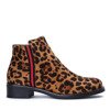 Chiyo brown leopard ankle boots - Footwear