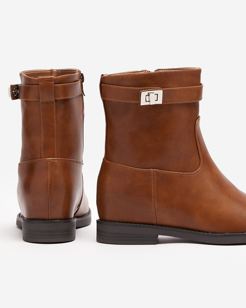 Classic insulated women's boots in camel color Leverrs- Footwear