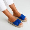 Cobalt women&#39;s slippers on the Baby Bow platform - Footwear 1