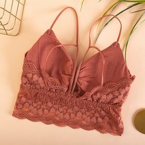 Coral lace bralette bra - Underwear