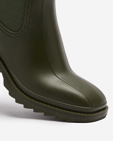 Dark green women's boots Caldala- Footwear
