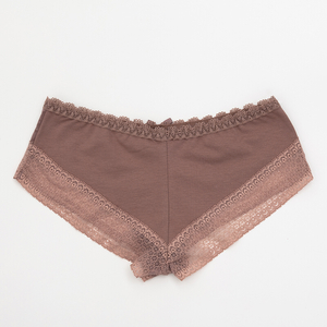 Dirty pink lace briefs for women - Underwear