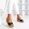 Erios black wedge sandals - Footwear