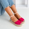 Fuchsia-blue women's sandals a'la espadrilles Irimida- Shoes 1