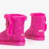 Fuchsia children's snow boots with fur Xiala - Footwear