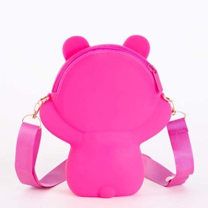 Fuchsia teddy bear handbag - Accessories