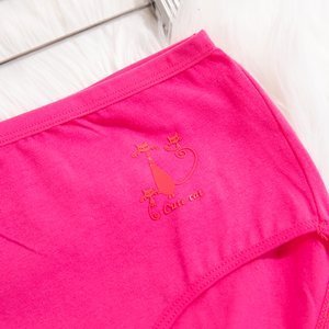 Fuchsia women's panties PLUS SIZE - Underwear