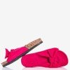 Fuchsia women's slippers with a bow Sun and Fun - Footwear 1