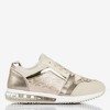 Gold sports shoes with a snake skin Obsession - Footwear 1