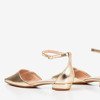 Gold women's flat heels Arinida - Footwear 1