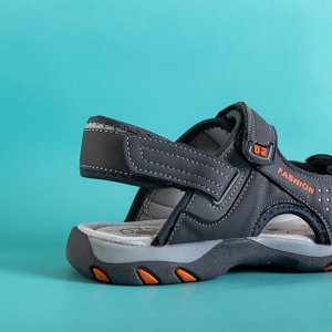 Gray boys 'sandals with Velcro Mediu - Footwear