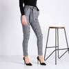 Gray checked women's insulated trousers - Clothing
