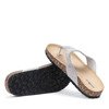 Gray flip-flops a'la with sequins Marana - Footwear