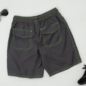 Gray men's sports shorts shorts - Clothing