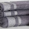 Gray patterned towels 3 pcs - Towels