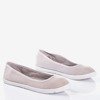 Gray women's ballet shoes with Orinara dots - Footwear 1