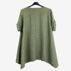 Green women&#39;s tunic with inscriptions - Blouses 1