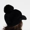 Ladies 'black cap with a tassel - Caps