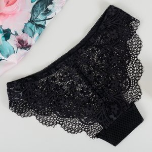 Ladies 'black lace panties - Underwear