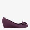 Ladies' violet rubber melissa on wedge heels Rebekka - boots