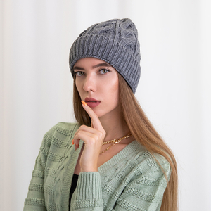 Ladies 'winter gray winter hat - Accessories
