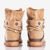 Light brown cowboy boots on an indoor wedge Salemi - Footwear 1