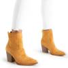 Light brown women's cowboy boots from Moriles - Footwear