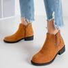 Light brown women's flat heel boots Vitignano - Shoes