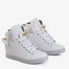 Light gray Harla sneakers with gold ornaments - Footwear