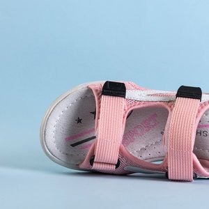 Light pink children's sandals with Velcro Bloccia - Shoes
