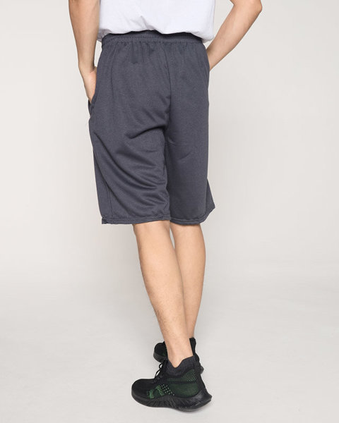 Men's Dark Gray Sweat Shorts - Clothing