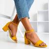 Mustard low-heeled sandals Myanmar - Footwear 1