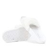 Natersino white fur slippers - Footwear
