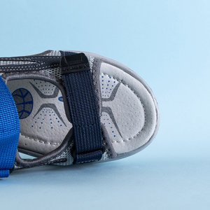 Navy blue boys 'sandals with velcro Asitop - Footwear