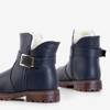 Navy blue children's boots with a buckle Romula - Shoes