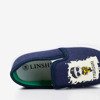 Navy blue slip on sneakers for children Berries - Footwear