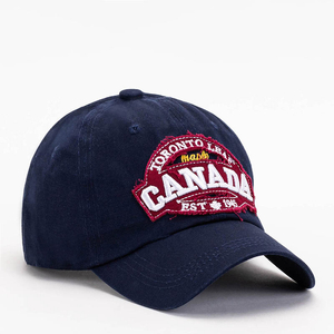 Navy blue unisex baseball cap - Accessories
