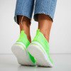 Neon green women's sports slip shoes - on Brighta - Footwear